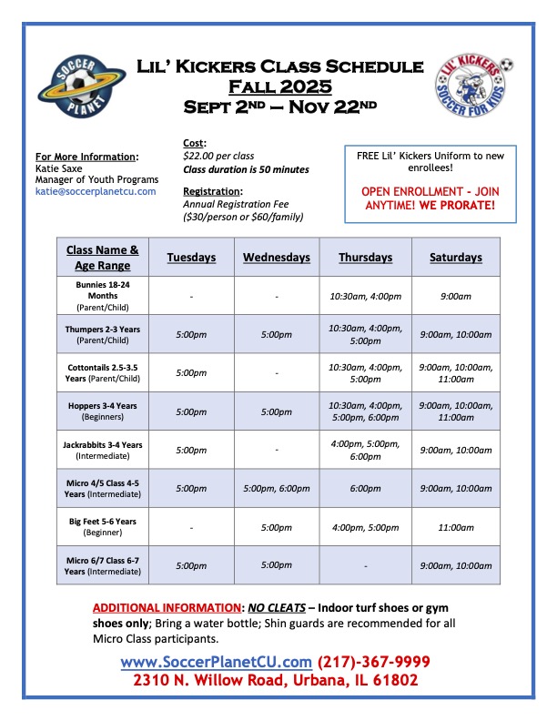 LK Flyer - Fall Season 2025
