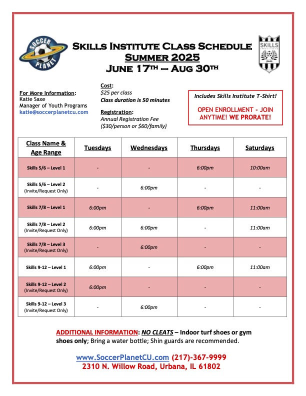 SI Flyer - Summer Season 2025 - REVISED