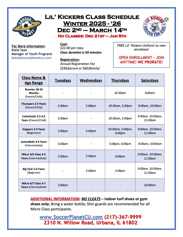 LK Flyer - Winter Season 2025-'26