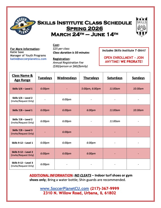 SI Flyer - Spring Season 2026