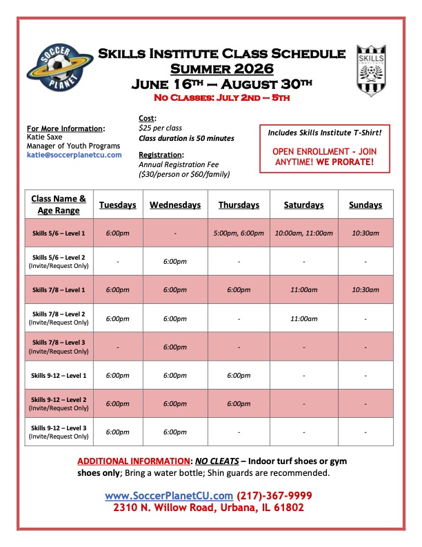 SI Flyer - Summer Season 2026