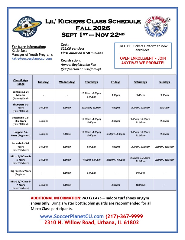 LK Flyer - Fall Season 2026