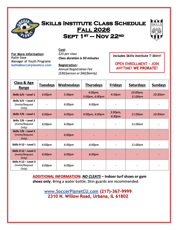 SI Flyer - Fall Season 2026